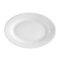 CAC China CRO-51 Corona Porcelain Oval Platter, 15" x 10"