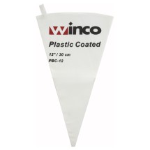 Winco PBC-12 Cotton Pastry Bag with Inner Plastic Coating, 12&quot;