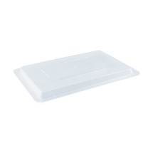 CAC China FS1H-CV-C Half Size Clear Food Storage Box Cover 18&quot; x 12&quot;