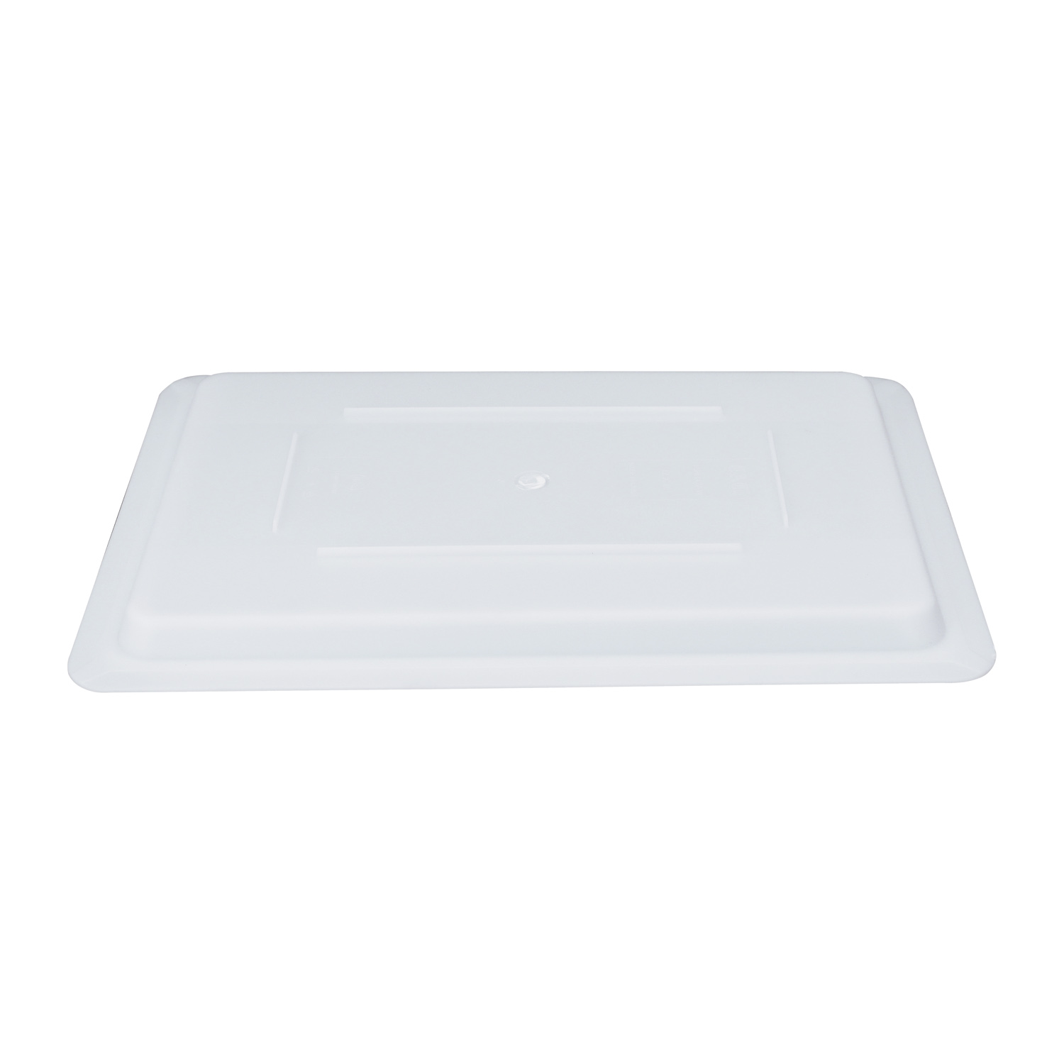 CAC China FS4H-CV-W Half Size White Polyethylene Food Storage Box Cover 18" x 12"