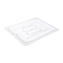 CAC China PCSL-HC Half Size Polycarbonate Food Pan Cover with Notch