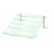 TableCraft AW5 Cristal Collection 5-Step Acrylic Waterfall Display Riser 16-1/2&quot; x 21&quot; x 6-1/4&quot;