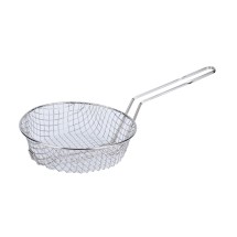CAC China CBKR-10C Nickel-Plated Culinary/Breading Basket, Coarse Mesh 10&quot;Dia