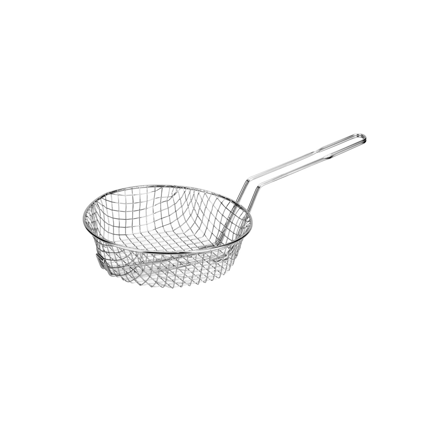 CAC China CBKR-8C Nickel-Plated Culinary/Breading Basket, Coarse Mesh 8"Dia