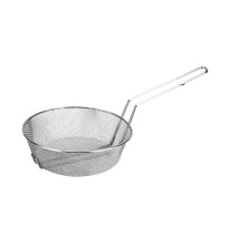 CAC China CBKR-12F Nickel-Plated Culinary/Breading Basket, Fine Mesh 12&quot;Dia