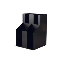 CAC China ACO2-2A Black 2-Tier 2-Stack Cup/Lid Organizer