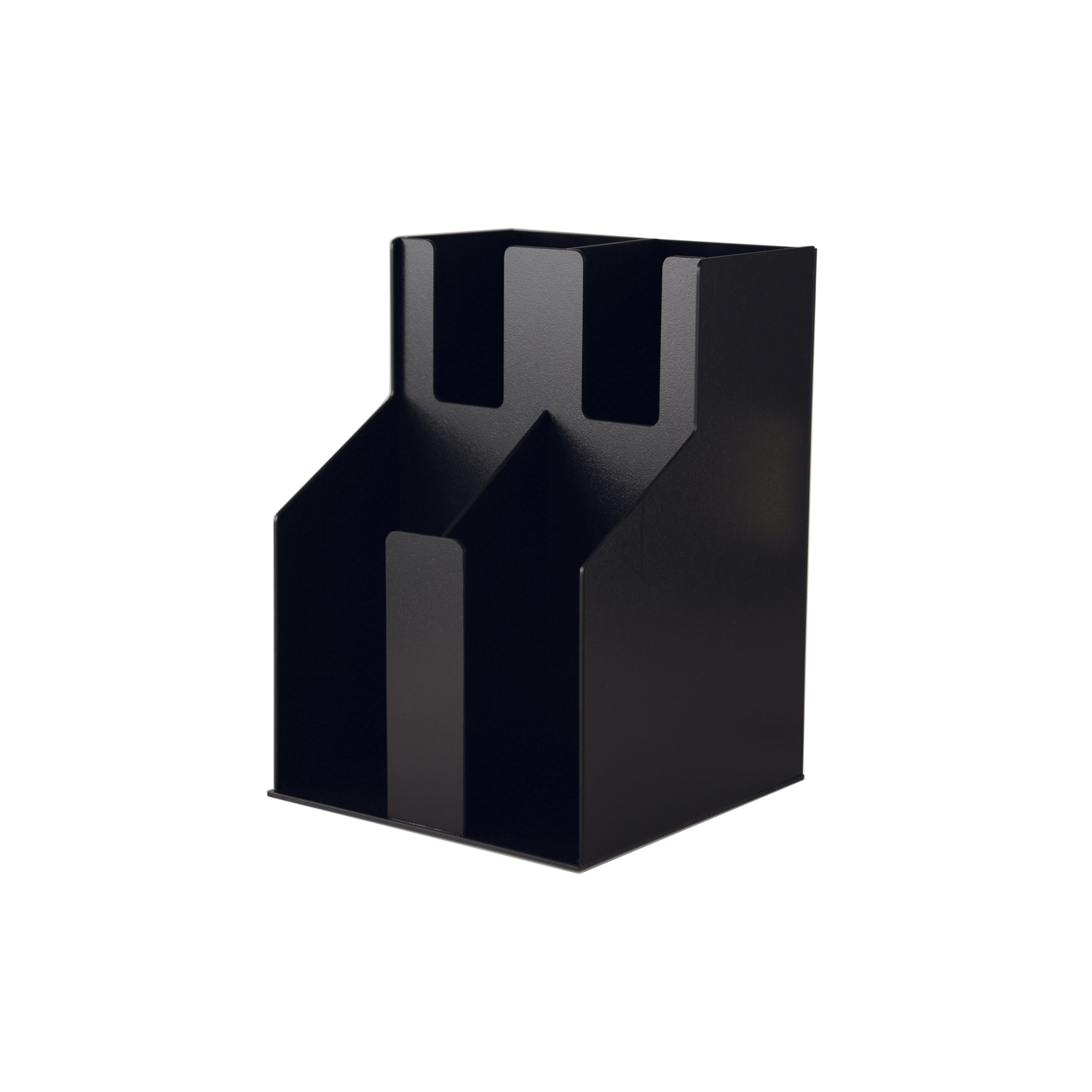 CAC China ACO2-2A Black 2-Tier 2-Stack Cup/Lid Organizer