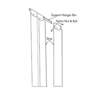 Franklin Machine Products  124-1243 Easimount Strip Curtain for Doors up to 28