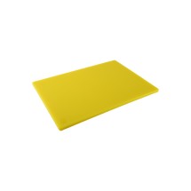 CAC China CBPH-1218Y Yellow Plastic Cutting Board 18&quot; x 12&quot;