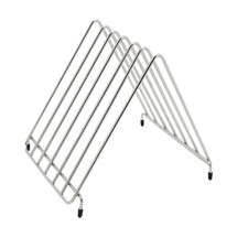 CAC China CBRK-6S 6-Slot Chrome-Plated Cutting Board Rack