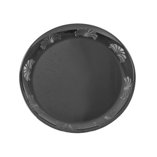 DESIGNERWARE 10.25" Black Plastic Plate
