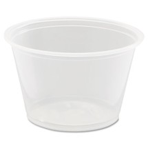 Dart Conex Clear Plastic Portion Containers 4 oz. 2500/Carton