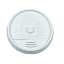 Dart White Plastic Sip-Through Lids For 10, 12, 14 oz. Foam Cups, 1000/Carton