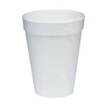 Dart White Foam Hot/Cold Drink Cup, 14 oz., 1000/Carton