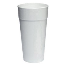 Dart White Foam Hot/Cold Drink Cups, 24 oz., 500/Carton