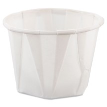 Dart Paper Portion Cups, 1 oz, White, 5000/Carton