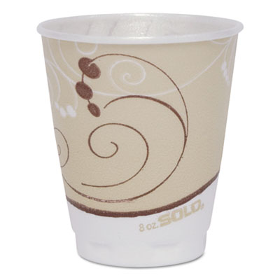 Dart Symphony Design Trophy Foam Hot/Cold Drink Cups, 8 oz., 300/Carton