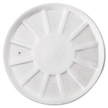 Dart Vented Foam Lids, 8-44 oz. Cups, White, 500/Carton