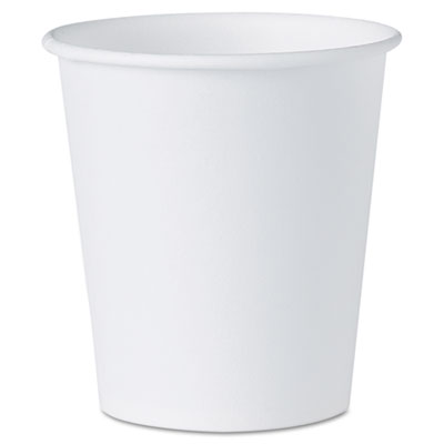 Dart White Paper Water Cups, 3 oz., 5000/Carton