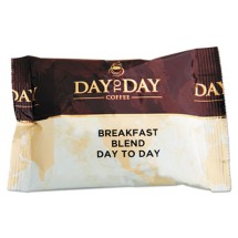 Day To Day 100% Pure Coffee, Breakfast Blend, 1.5 oz. Pack, 42 Packs/Carton