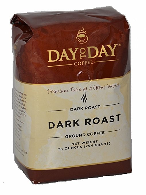 Day To Day 100% Pure Coffee, Dark Roast, 28 oz.