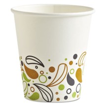 Deerfield Printed Paper Hot Cups, 10 oz, 20 Cups/Sleeve, 50 Sleeves/Carton