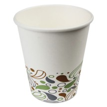 Deerfield Printed Paper Hot Cups, 8 oz, 20 Cups/Sleeve, 50 Sleeves/Carton