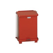 Defenders Red Biohazard Step Can, 7 Gallon