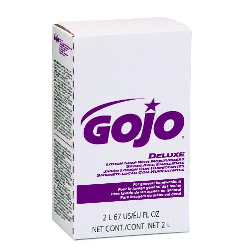 Gojo NXT Deluxe Pink Lotion Soap with Moisturizers, Floral, 2000 ml Refill, 4/Carton