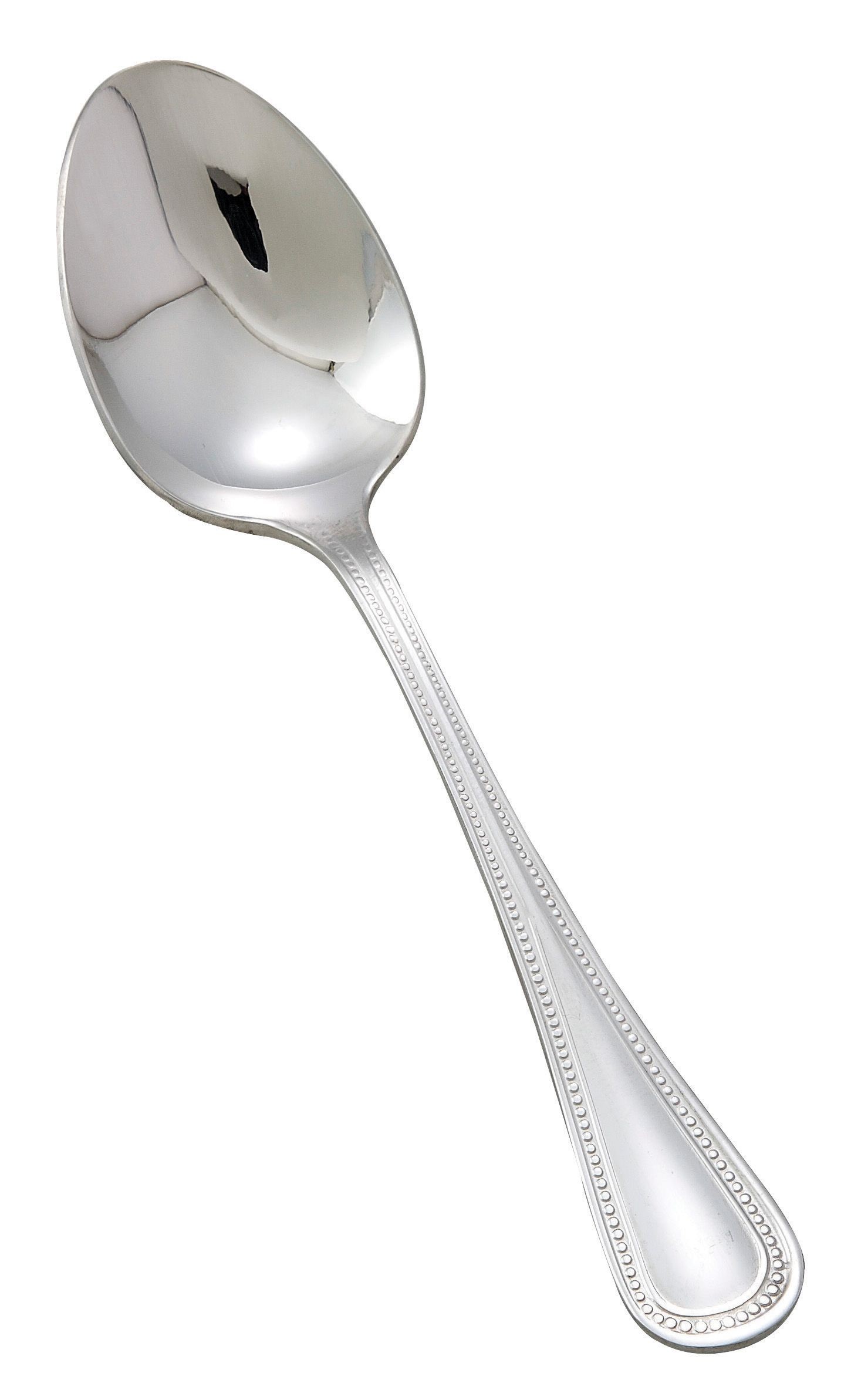 Winco 0036-01 Deluxe Pearl Extra Heavy Stainless Steel Teaspoon (12/Pack)