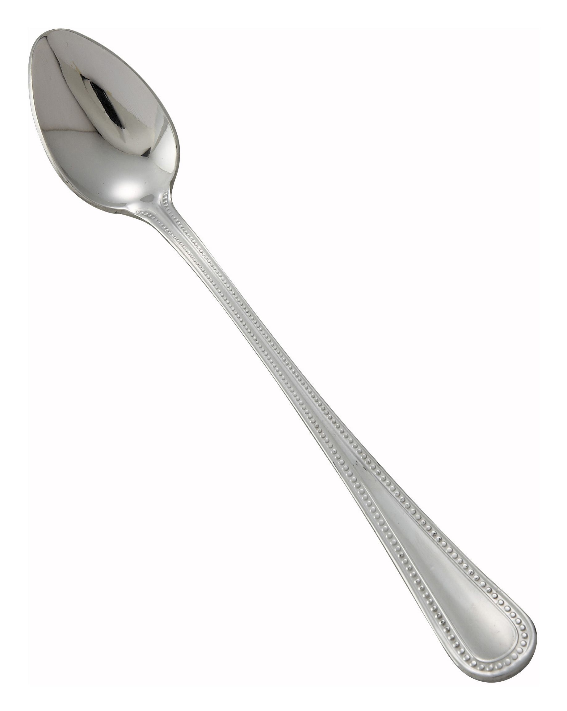Winco 0036-02 Deluxe Pearl Extra Heavy Stainless Steel Iced Teaspoon (12/Pack)