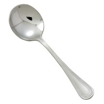Winco 0036-04 Deluxe Pearl Extra Heavy Stainless Steel Bouillon Spoon (12/Pack)