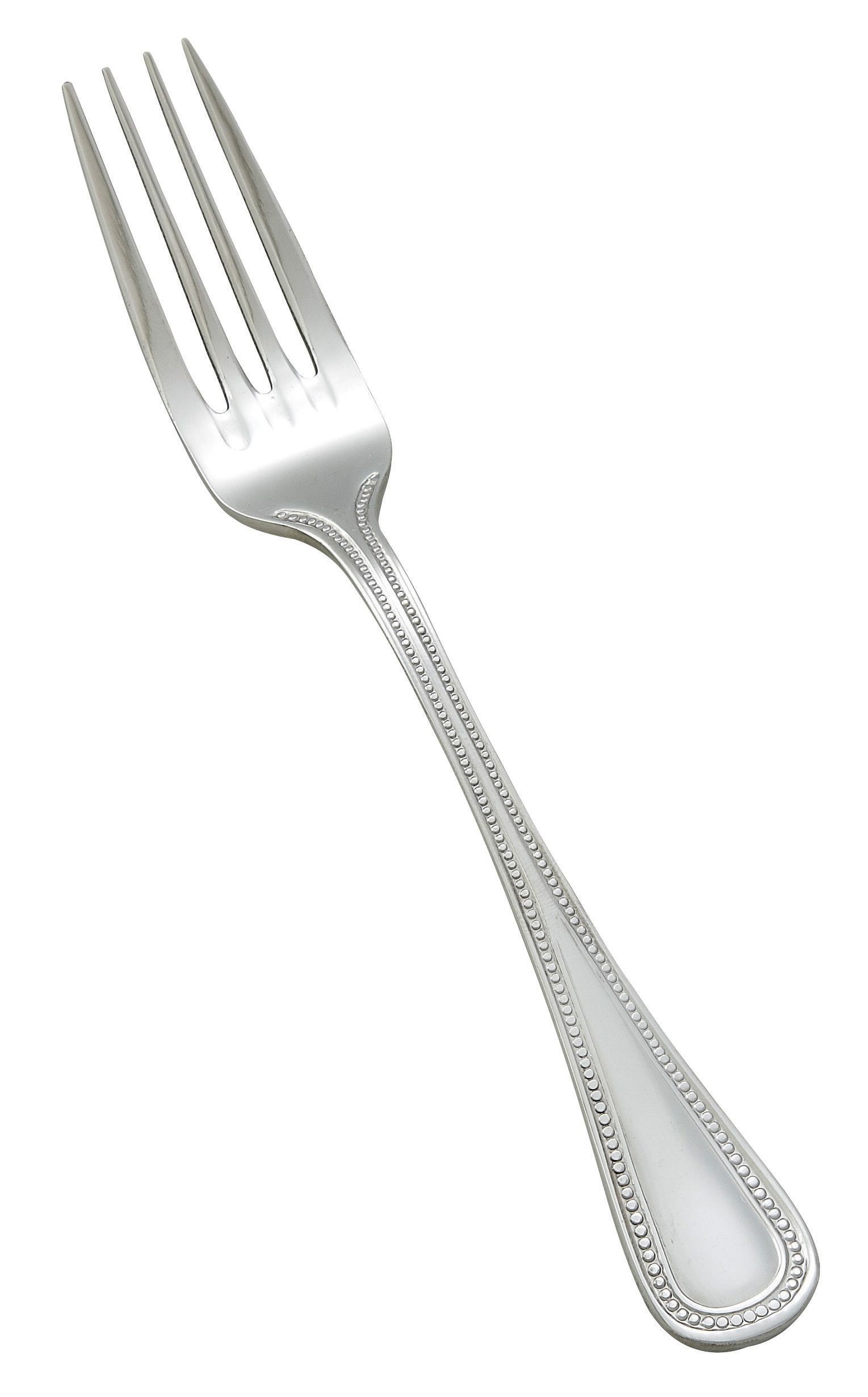 Winco 0036-05 Deluxe Pearl Extra Heavy Stainless Steel Dinner Fork (12/Pack)