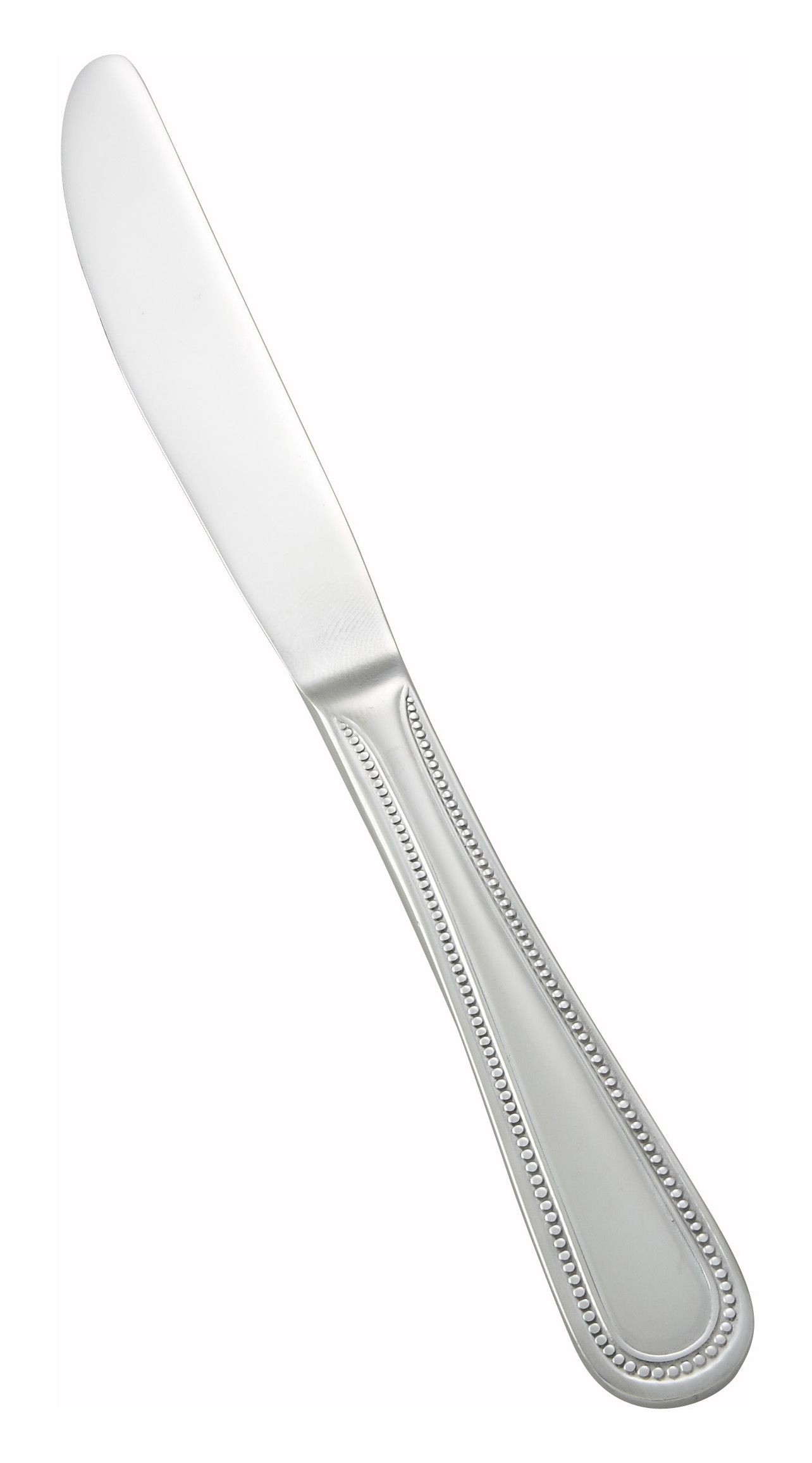 Winco 0036-08 Deluxe Pearl Extra Heavy Stainless Steel Dinner Knife (12/Pack)