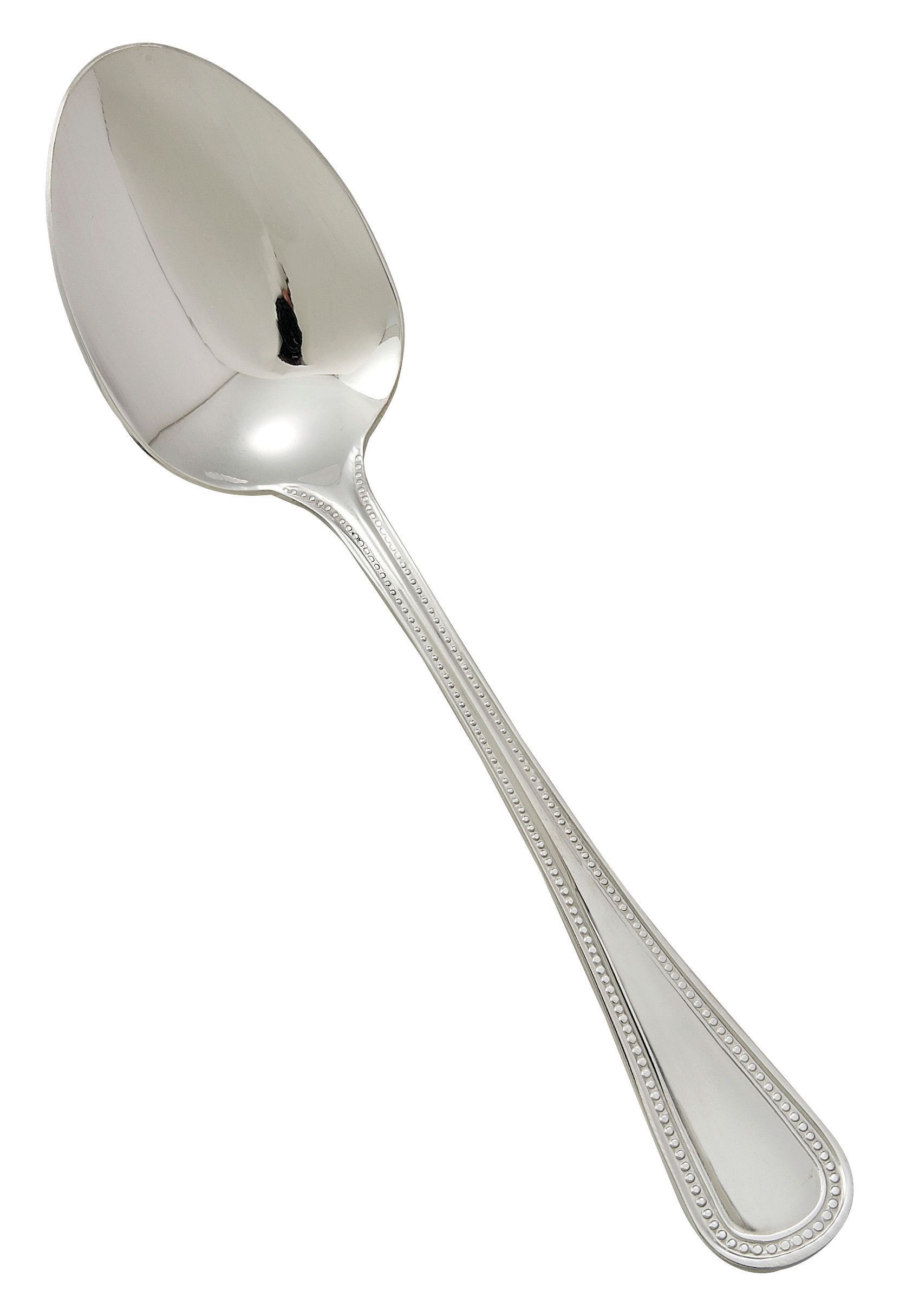 Winco 0036-10 Deluxe Pearl Extra Heavy Stainless Steel European Table Spoon (12/Pack)