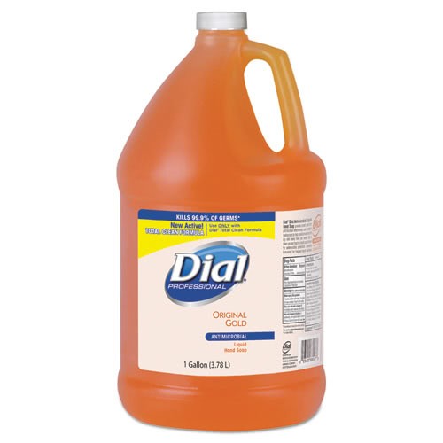 Dial Gold Antimicrobial Liquid Hand Soap, Floral, 1 Gallon 4/Carton