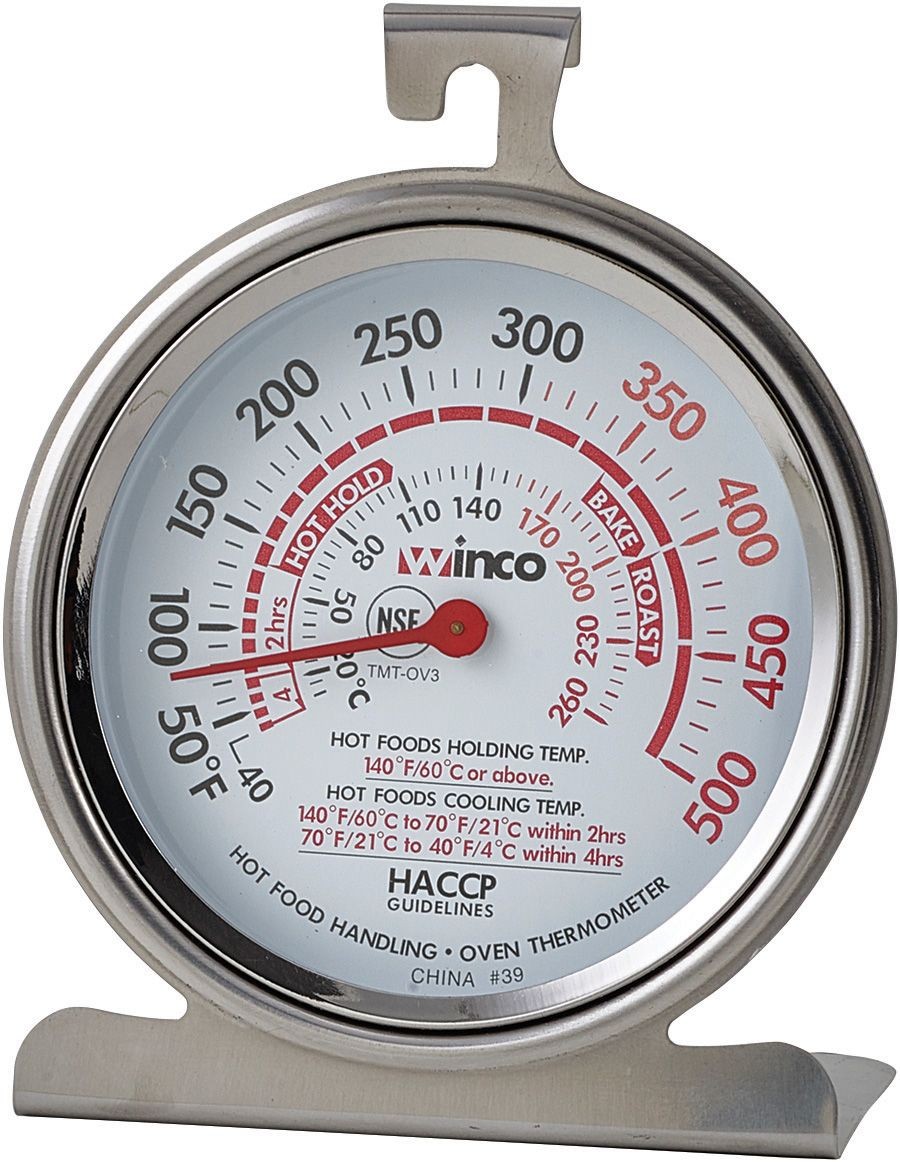 Winco TMT-OV3 Dial Type Oven Thermometer, 3", 50 to 500F