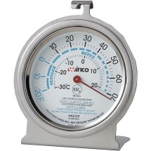 Winco TMT-RF3 Refrigerator/Freezer Thermometer, Dial-Type, 3&quot;, -20 To 70 F