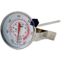 Winco TMT-CDF2 Candy/Deep Fry Thermometer, Dial Type with Stem 2&quot;