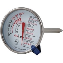 Winco TMT-MT2 Dial-Type Meat Thermometer with Stem, 2&quot;