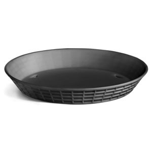 TableCraft 137510BK Black Plastic Diner Platter, 10-1/2"