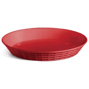 TableCraft 137510R Red Plastic Diner Platter, 10-1/2"