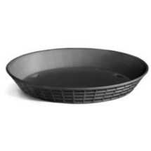 TableCraft 13759BK Black Plastic Diner Platter, 9&quot;