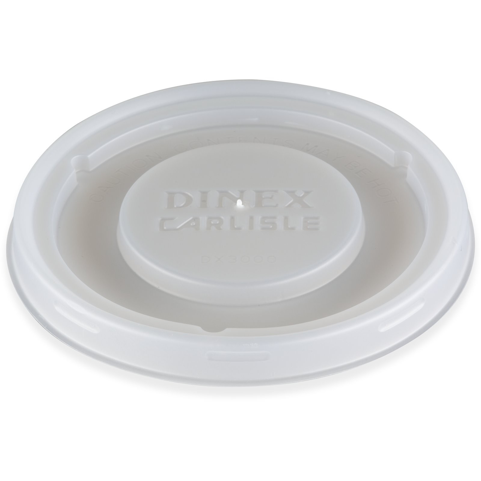 Dinex DX30008714 Turnbury Translucent Disposable Mug & Bowl Lid, 3.5