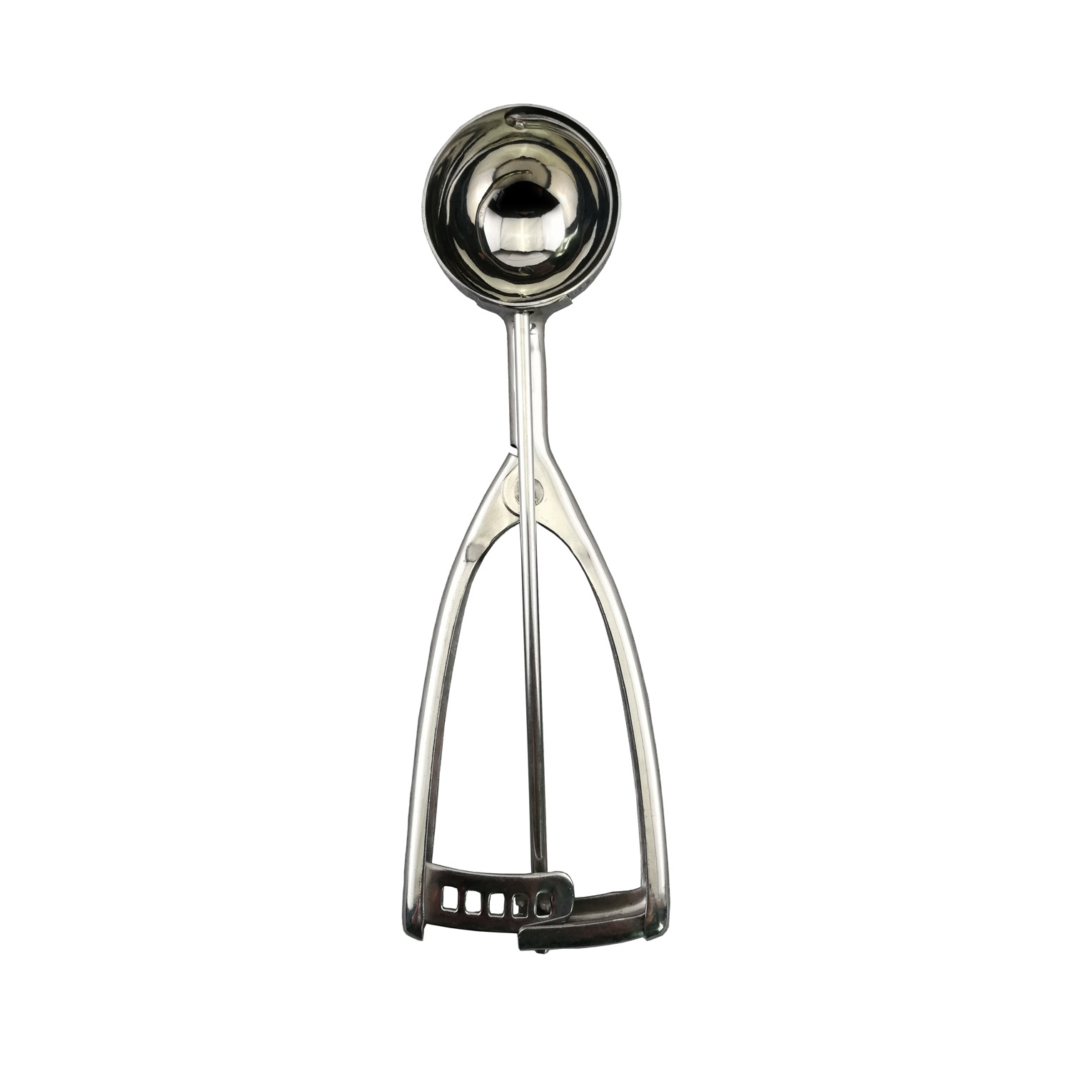 CAC China SICD-40S Stainless Steel Ambidextrous Squeeze Disher 0.88 oz., #40