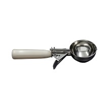 CAC China SICD-10IV Stainless Steel Thumb Disher with Ivory Handle 3.2 oz., #10