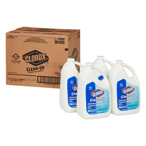 Clorox Clean-Up Disinfectant Cleaner with Bleach, 128 oz. Refill, 4/Carton