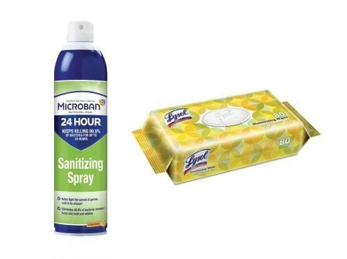 Disinfectant Spray and Wipes Set