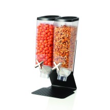 Rosseto EZ50299 EZ-PRO&trade; Double-Container Table Top Dispenser With Black Steel Stand (1 Gallon Each)