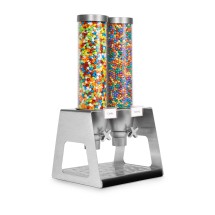 Rosseto EZ535 EZ-SERV Double Table Top Dispenser With Acrylic Catch Tray, (1.3 Gallons Each)